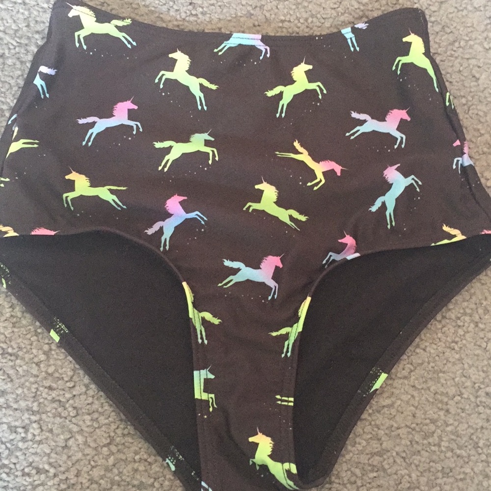 ModCloth high waisted unicorn bikini bottom